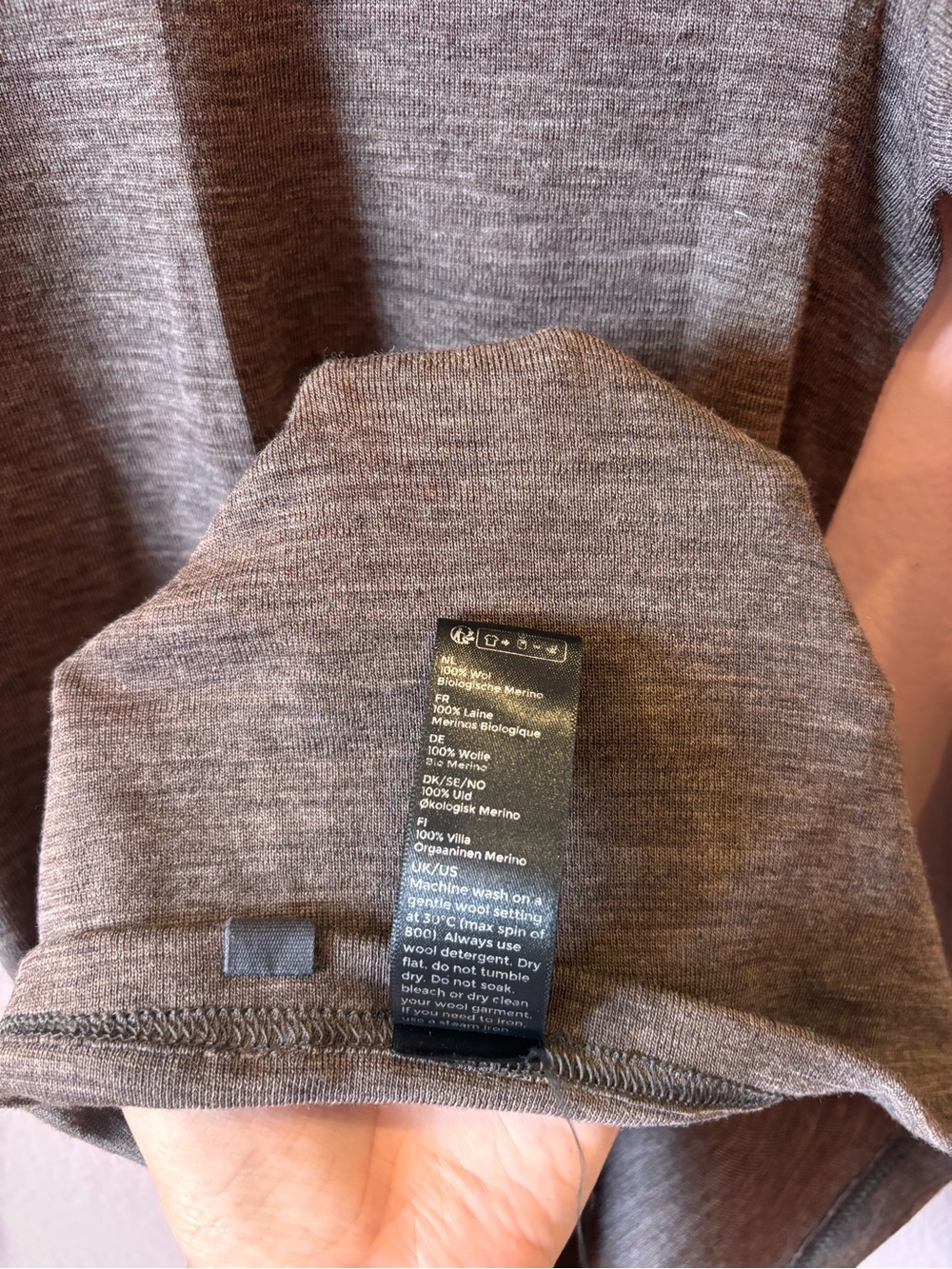 Dilling 100% Wool Turtleneck Baselayer Size 6 - Picture 6 of 7